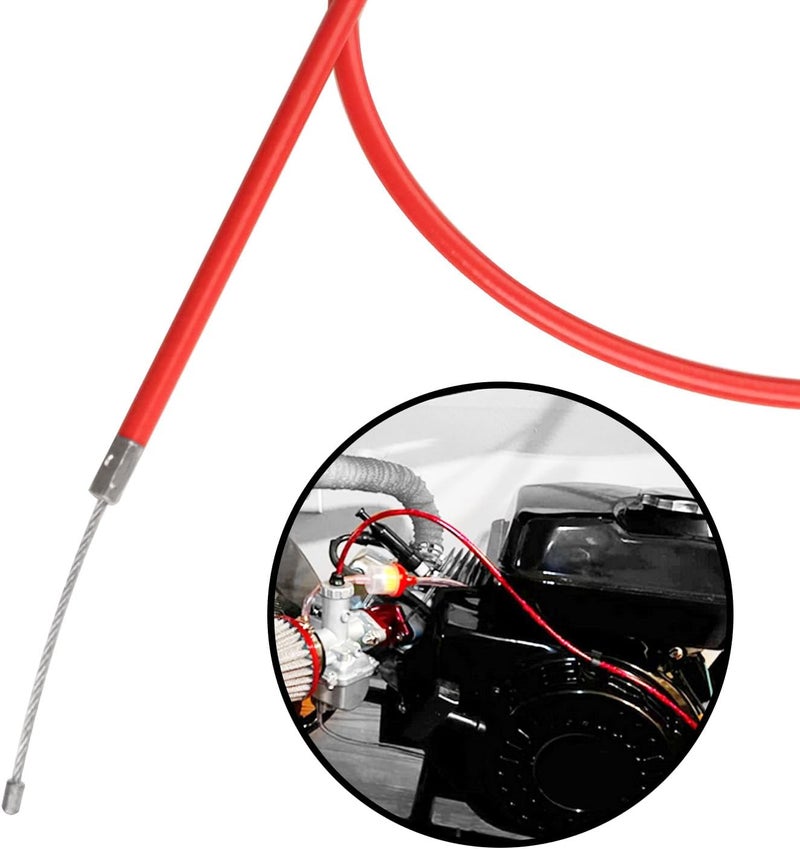 HOLATO 36'' Throttle Cable for SSR70 SSR110 SSR125 50cc 70cc 110cc 125cc Tao Tao DB14 DB24 DB27 Baja Dirt Runner DR70 DR90 DR125 Apollo RFZ XR50 XR70 Coolster Roketa Chinese Pit Dirt Bike Motor Red - Image 5